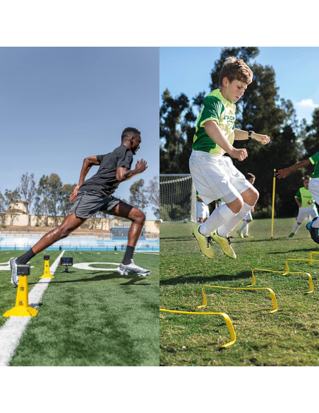 Vallas de Agilidad SKLZ 15 cm, Juego de 6 con Puertas de Velocidad