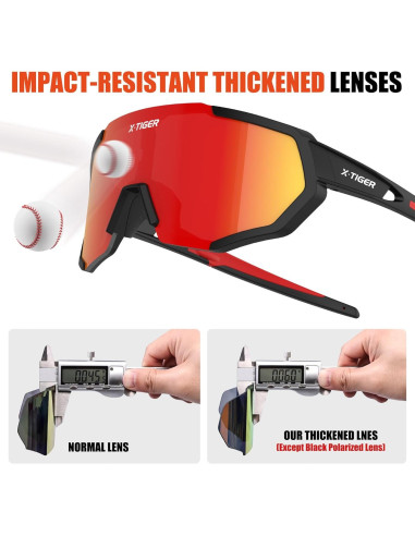 Gafas de Sol X-TIGER Polarizadas 5 Lentes Intercambiables