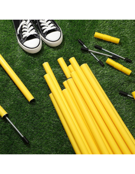 Bastones de Agilidad Blulu 1.5m Ajustables para Fútbol - 10 Piezas