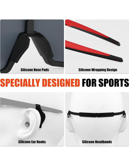 Gafas de Sol X-TIGER Polarizadas 5 Lentes Intercambiables Gafas de Sol X-TIGER Polarizadas 5 Lentes Intercambiables