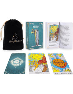 Cartas de Tarot MagicSeer Sin Bordes 78 Pcs con Bolsa Terciopelo 2