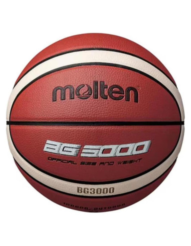 Balón de Baloncesto Molten BG3000 Tamaño 7 Naranja-Marfil