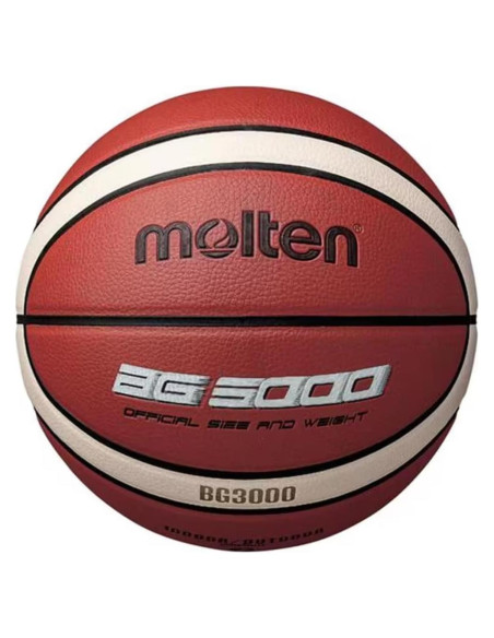 Balón de Baloncesto Molten BG3000 Tamaño 7 Naranja-Marfil