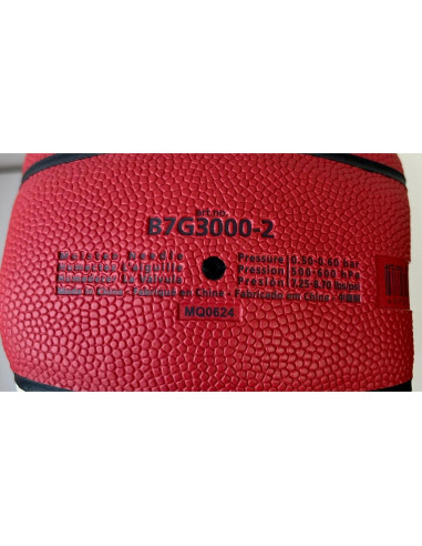 Balón de Baloncesto Molten BG3000 Tamaño 7 Naranja-Marfil