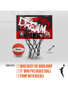 Aro de Baloncesto Franklin Sports WNBA Atlanta Dream Mini 2