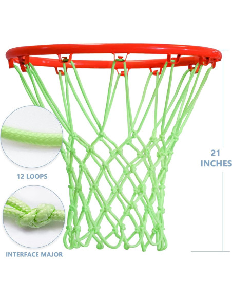 Red de Baloncesto Exterior Mr Warm 001 Verde Fluorescente 12 Laos