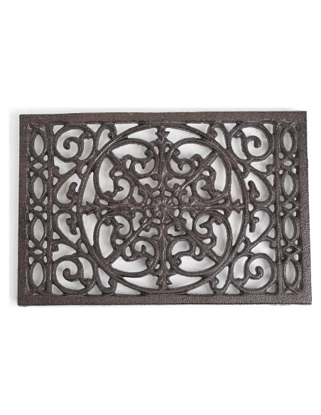 Trivet Rectangular de Hierro Fundido Sungmor 24.4x16cm Patrón Intrincado