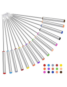 Juego de 15 Tenedores de Fondue Cauyuan 24.4 cm Acero Inoxidable