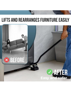 Juego de Herramientas para Levantar Muebles Talime - Palanca de Acero 250 kg 2