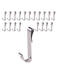 Paquete de 20 ganchos en J de acero inoxidable Svaitend