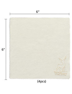 Paños de Limpieza VIPbuy 4 Piezas 15x15 cm Chamois Natural 2