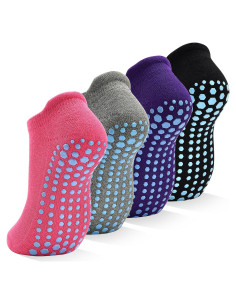 Calcetines Antideslizantes SkiBeaut para Mujeres - 4 Pares 5-12