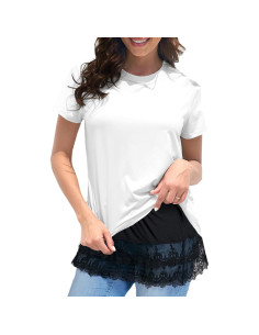 Extensor de Camisa de Encaje Ajustable OBBUE - Falda Interior Mini 2