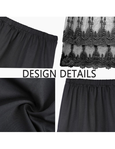 Extensor de Camisa de Encaje Ajustable OBBUE - Falda Interior Mini