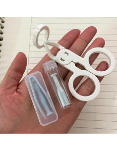 Kit de Aplicador de Lentes de Contacto Blanco - Accesorios Completos 2