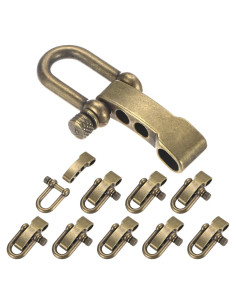 Hebilla de Pulsera Paracord TIXIPEM 10PCS Bronce Ajustable