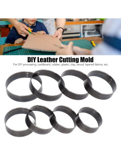 Juego de Troqueles de Perforación Redondos FTVOGUE 8 Piezas 2