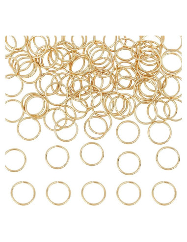 Anillas Abiertas de Acero Inoxidable 12mm UNICRAFTALE 100Pcs