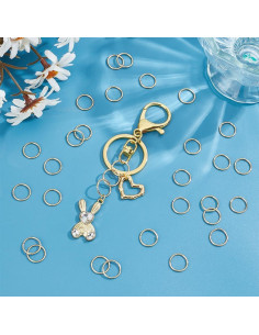 Anillas Abiertas de Acero Inoxidable 12mm UNICRAFTALE 100Pcs 2