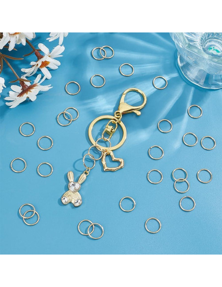 Anillas Abiertas de Acero Inoxidable 12mm UNICRAFTALE 100Pcs