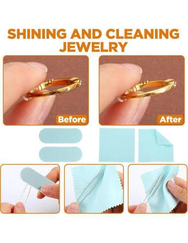 Kit de Reparación de Anillos JOUTYFOR 12 Piezas con Mandril y Martillo