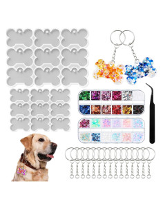 Molde de Resina para Etiquetas de Mascotas LemonRoad 35PCS