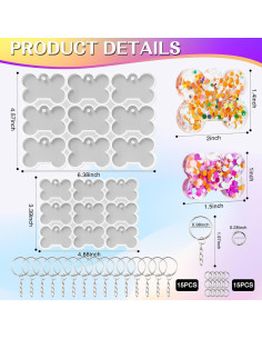Molde de Resina para Etiquetas de Mascotas LemonRoad 35PCS 2