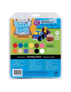Arcilla Polimérica Sculpey Bake Shop 12 Colores para Hornear
