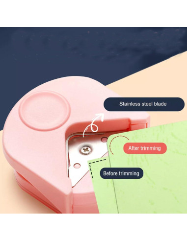 Cortador de esquinas manual ZAAWUUT R4 - Rosa-púrpura