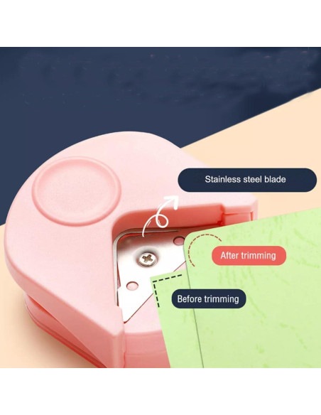 Cortador de esquinas manual ZAAWUUT R4 - Rosa-púrpura