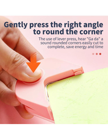 Cortador de esquinas manual ZAAWUUT R4 - Rosa-púrpura