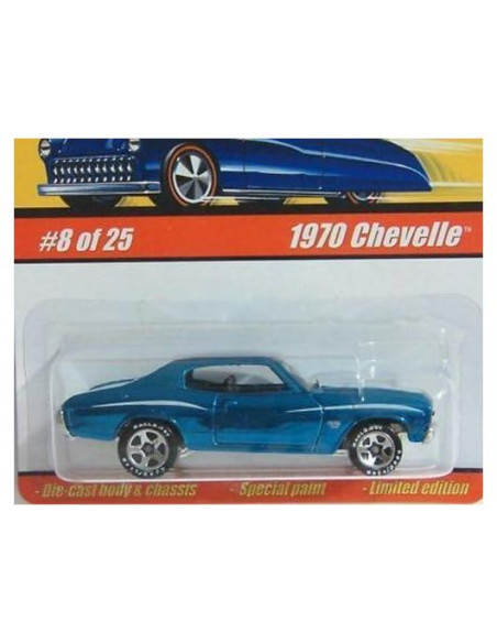 Hot Wheels Chevelle 1970 Edición Limitada Azul Turquesa