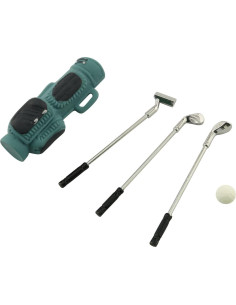 Conjunto Mini Golf TAODAN 1:12 con Bolsa y 3 Palos 2