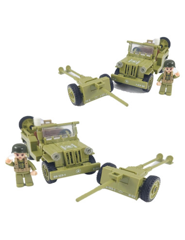 Conjunto de Construcción Militar 4x4 General Jim - Segunda Guerra Mundial