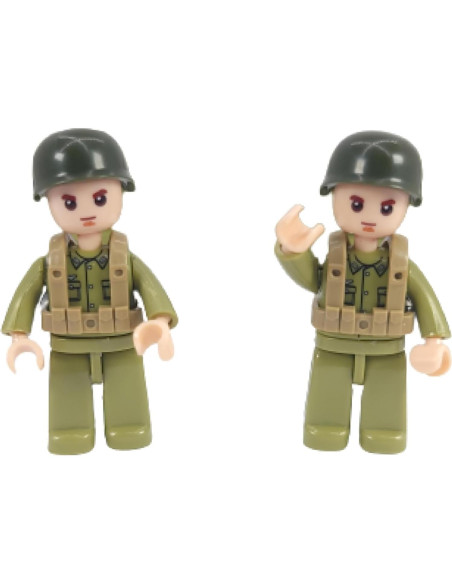 Conjunto de Construcción Militar 4x4 General Jim - Segunda Guerra Mundial