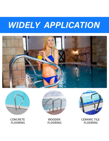 Pasamanos de Acero Inoxidable JENLER 31.5x31.5cm 150kg