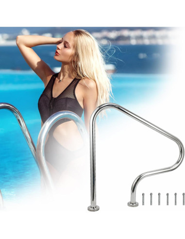 Pasamanos de Acero Inoxidable JENLER 31.5x31.5cm 150kg