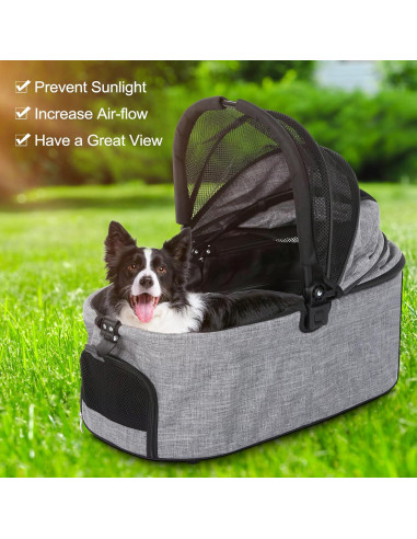 Carrito de Mascotas Premium Yoyomax 4 Ruedas Plegable 18kg