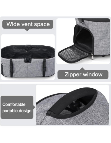 Carrito de Mascotas Premium Yoyomax 4 Ruedas Plegable 18kg