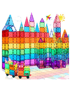 100 Bloques Magnéticos 3D NVHH para Niños 3-8 Años