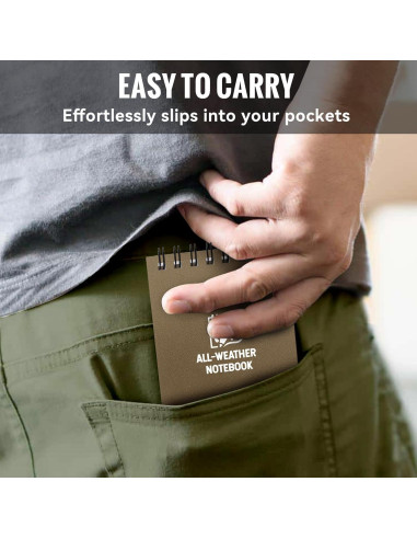 Cuaderno Impermeable POPYOLA 3x5" 100 Páginas Resistente