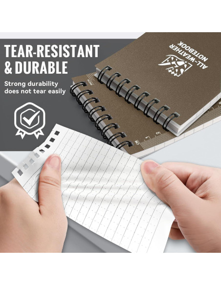 Cuaderno Impermeable POPYOLA 3x5" 100 Páginas Resistente