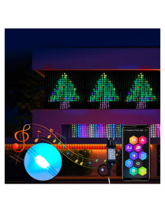 Luces de Cortina LED QINER 1x1m 400 LEDs IP65 1600 Colores