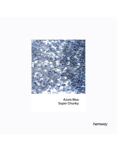 Glitter Shaker Hemway Azul Cielo 110g Super Chunky para Manualidades 2