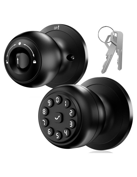 Cerradura Inteligente WREO K10mini con Teclado y Manija - Negra