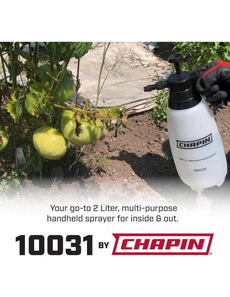 Pulverizador Manual Chapin 10031 2 Litros Ajustable Blanco