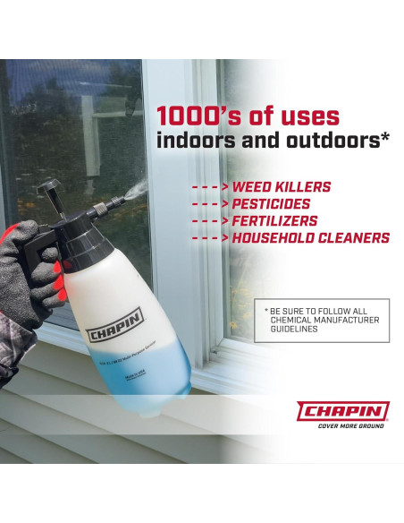 Pulverizador Manual Chapin 10031 2 Litros Ajustable Blanco