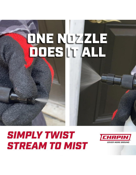 Pulverizador Manual Chapin 10031 2 Litros Ajustable Blanco