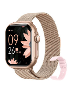 Rastreador de Fitness G62 Dorado - 100 Días Batería, Monitor de Salud