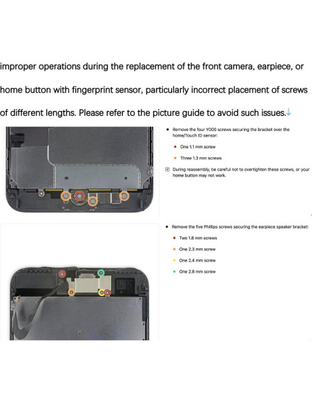 Kit Reemplazo Pantalla LCD iPhone 7 Plus Negro con Herramientas
